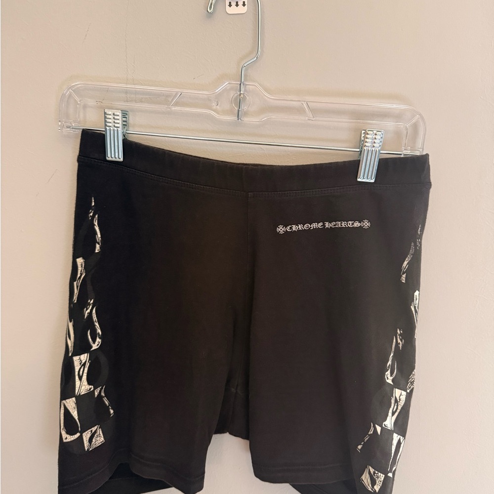 Chrome Hearts Black and White Women's Biker Shorts - Size medium - Pre-owned